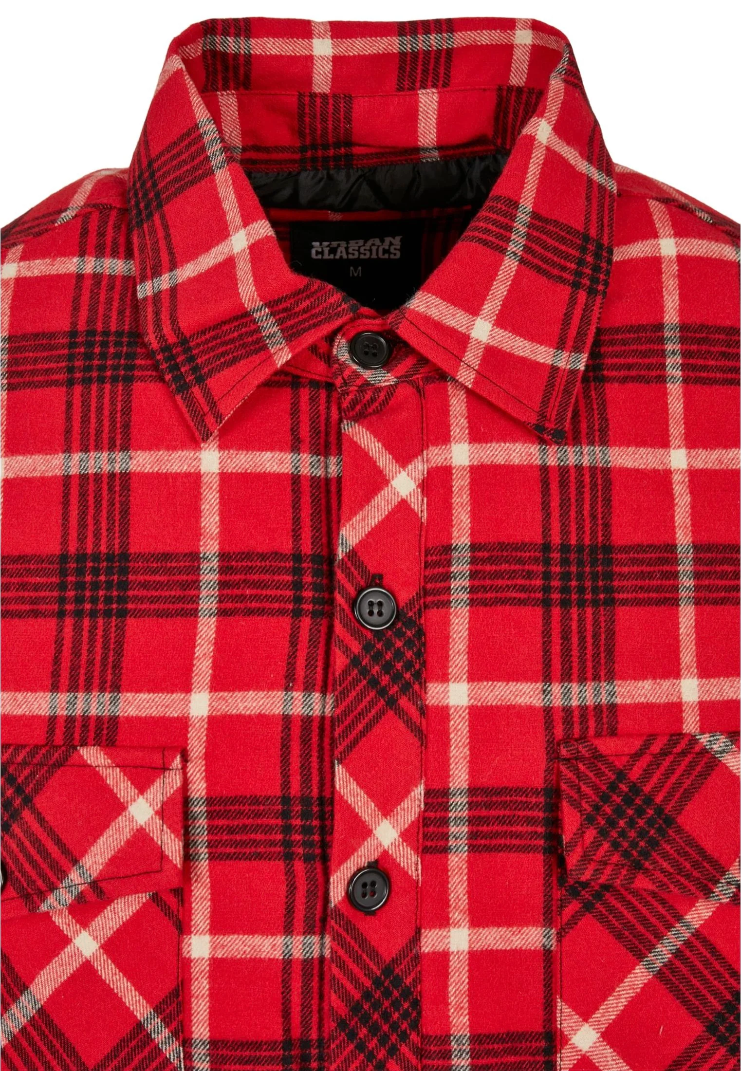 Urban Classics - Plaid Quilted Red/Black - Jacket - Image 9