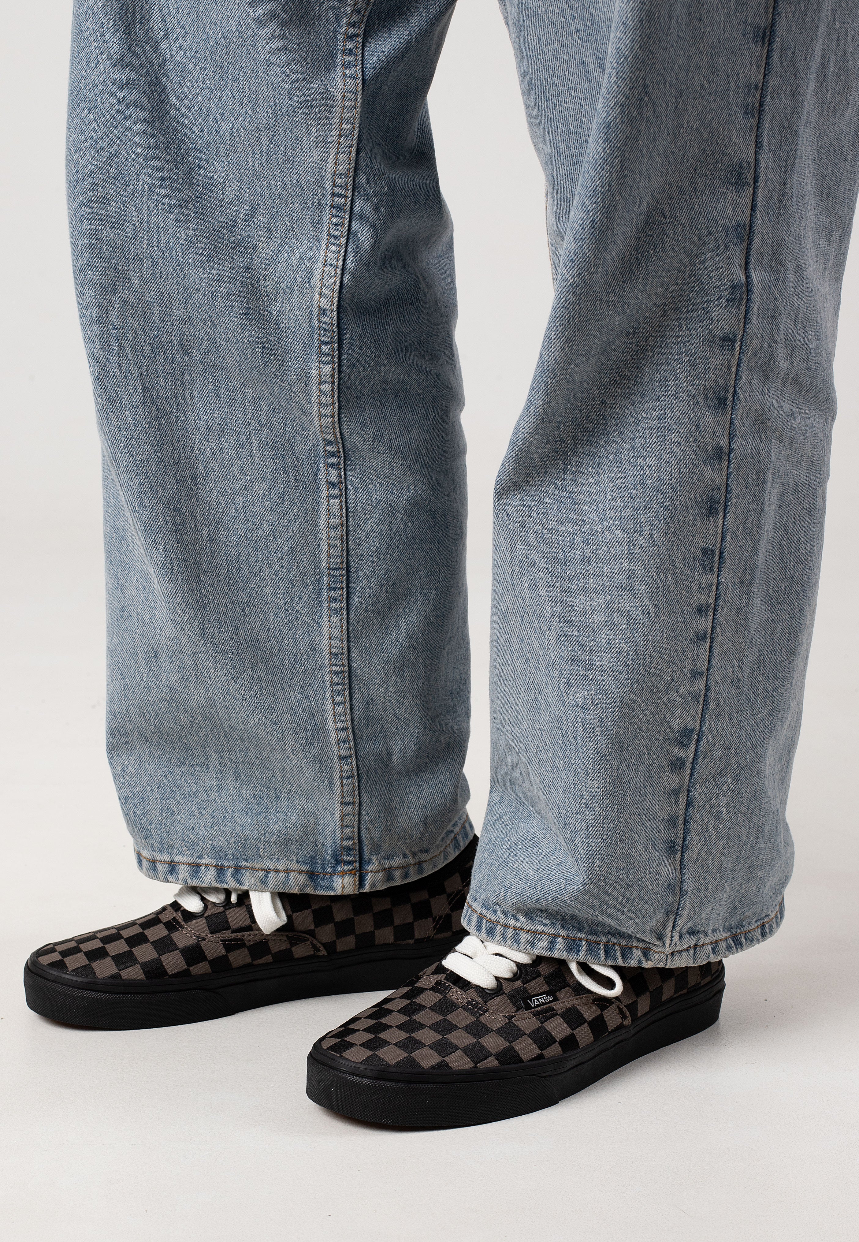 Vans - Authentic Embroidered Checker Black - Shoes - Image 5