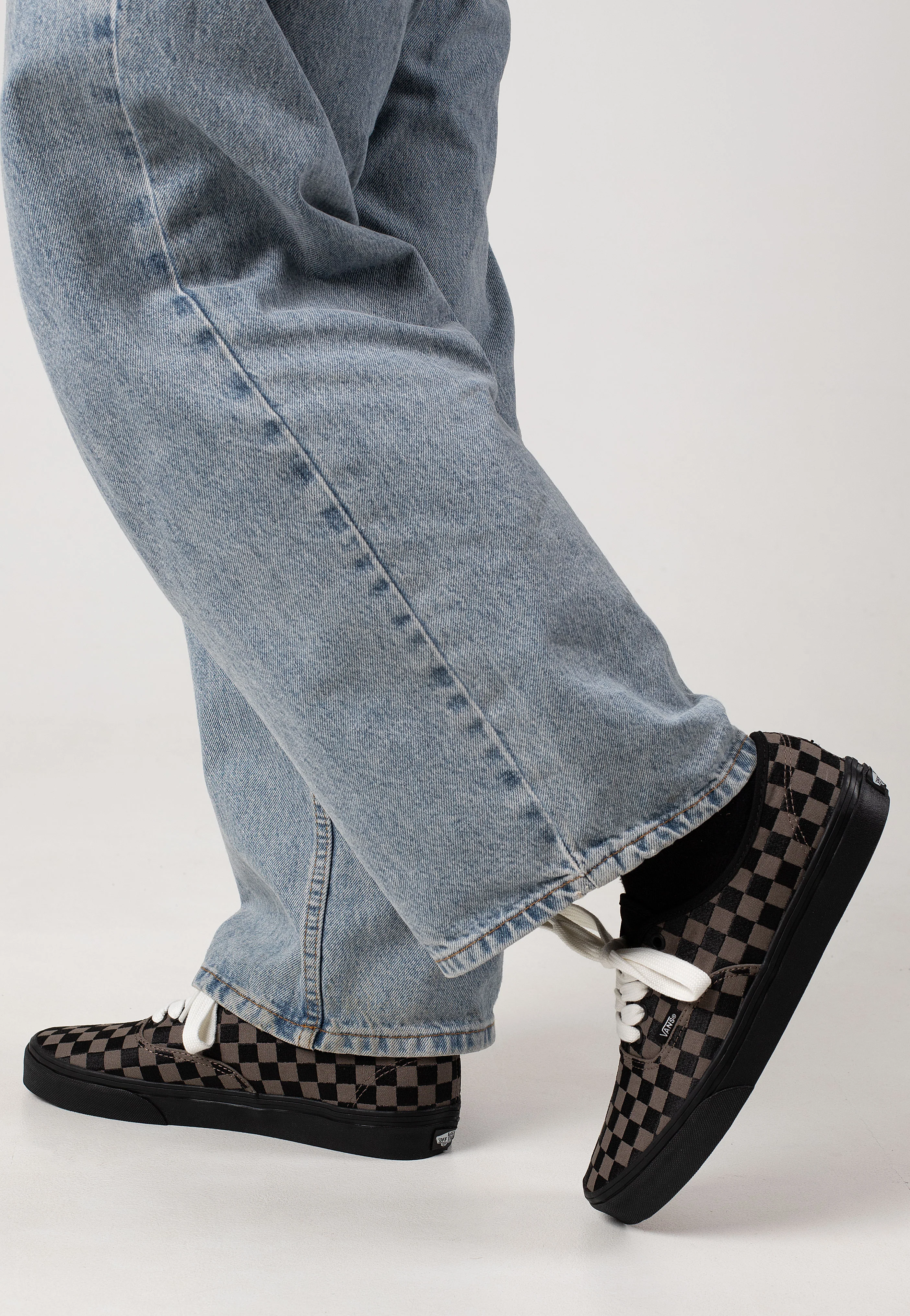 Vans - Authentic Embroidered Checker Black - Shoes - Image 6