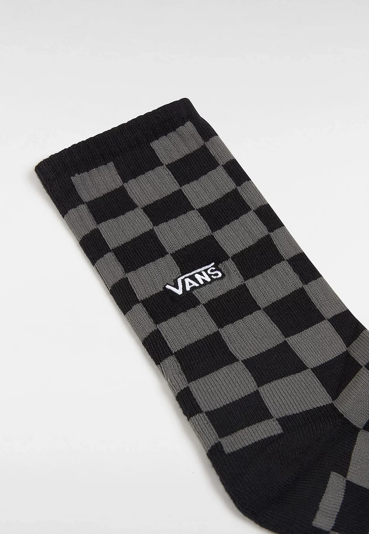 Vans - Checkerboard Crew Black/Charcoal - Socks - Image 2