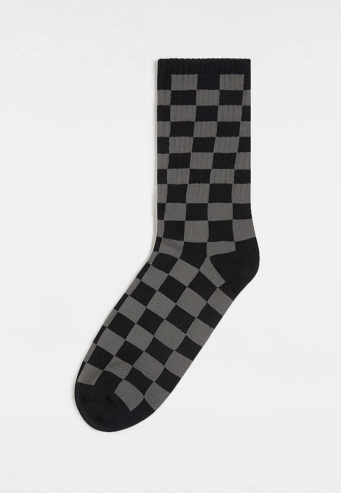 Vans - Checkerboard Crew Black/Charcoal - Socks - Image 3