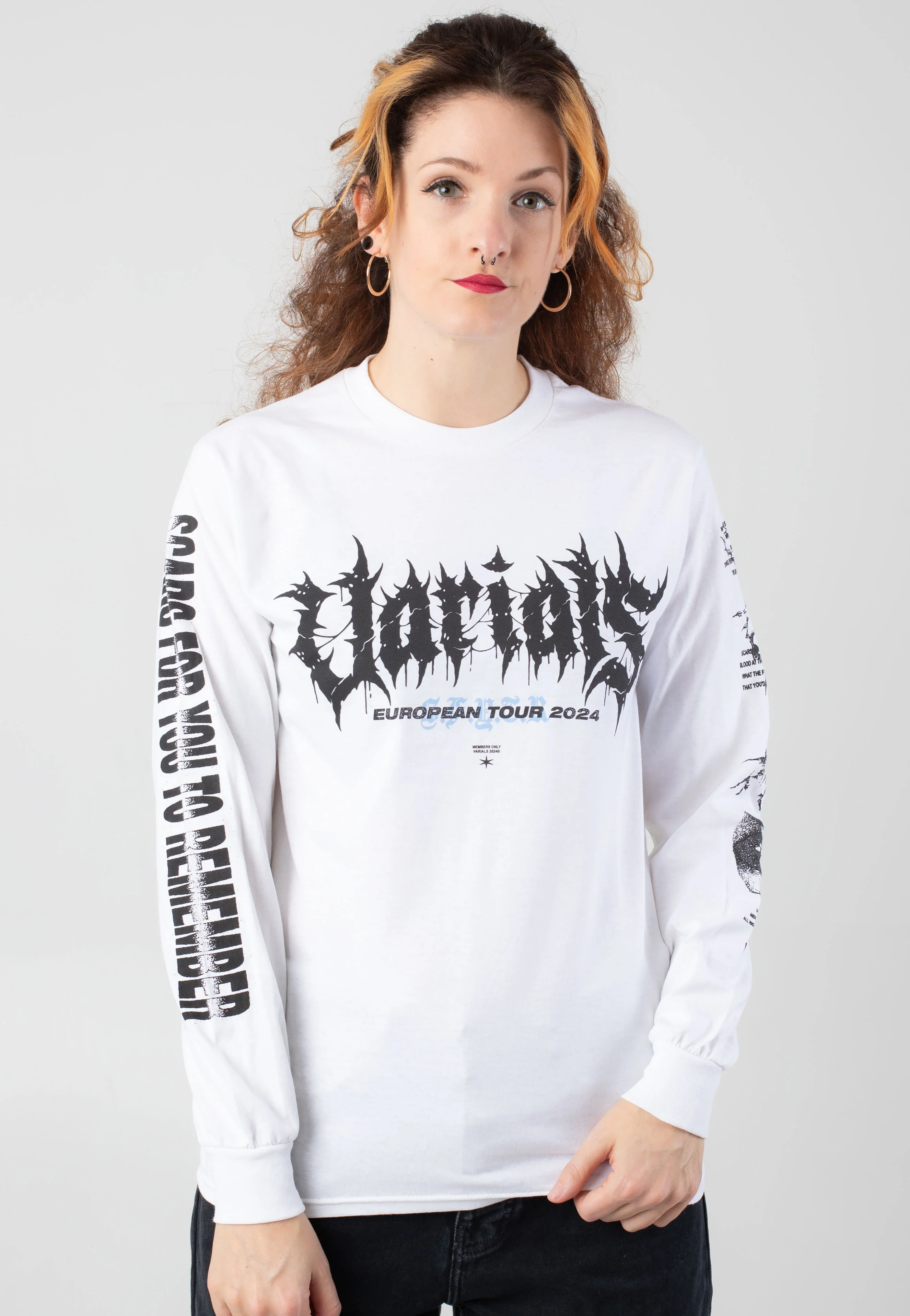 Varials - Scars Tour 2024 White - Longsleeve - Image 7