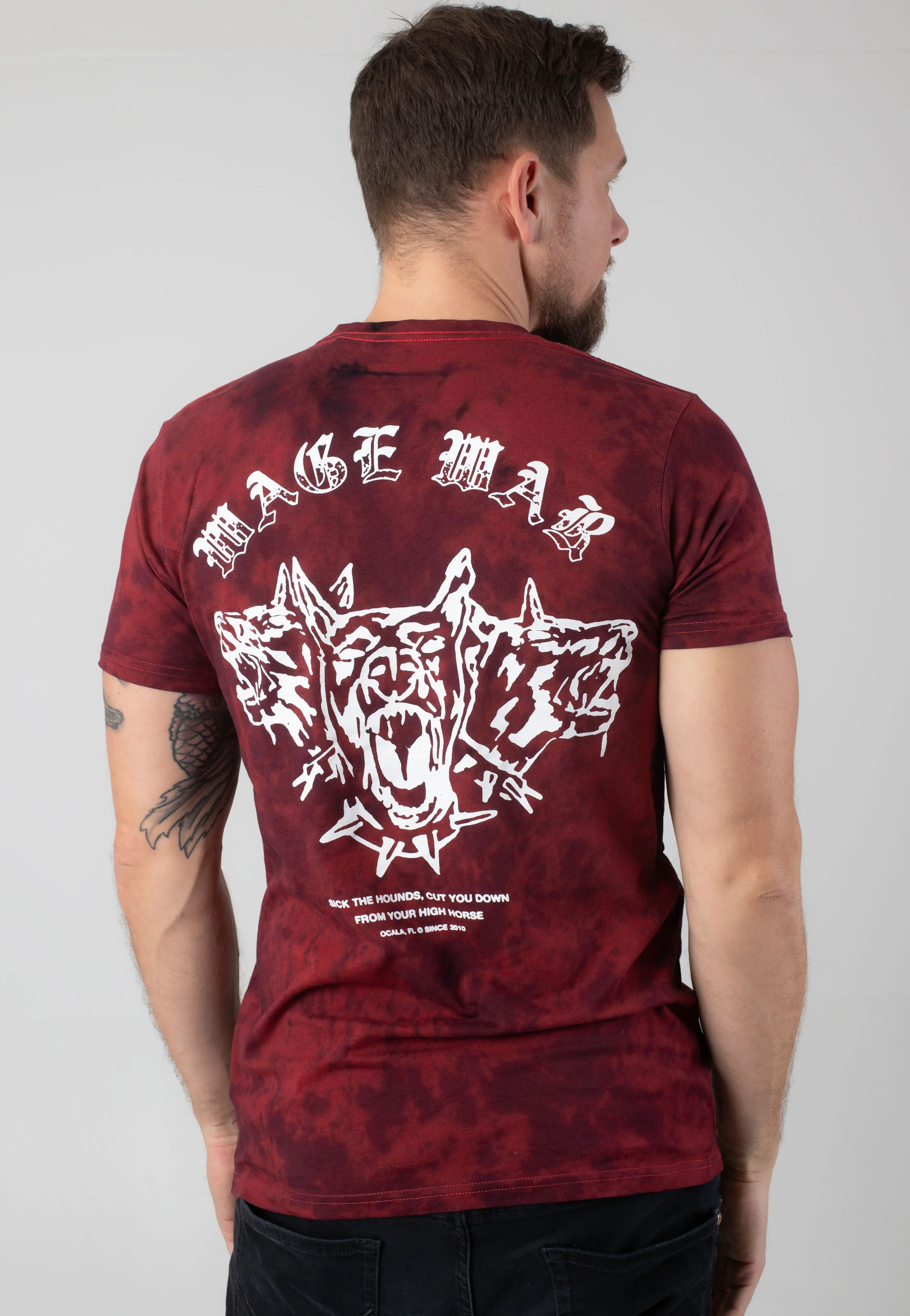 Wage War - Hounds Red/Black Tie Dye - T-Shirt - Image 4