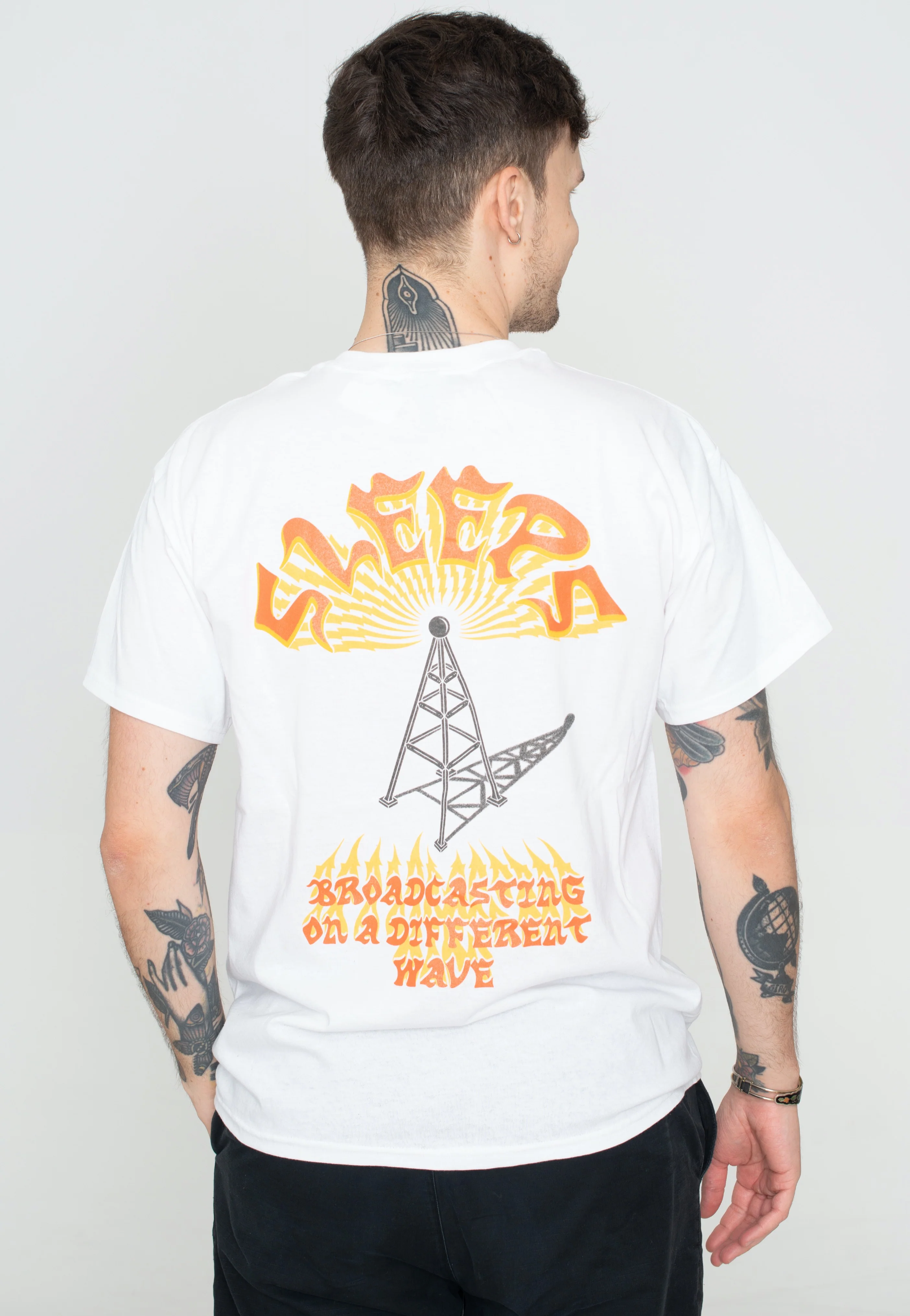 While She Sleeps - Broadcast White - T-Shirt - Image 4