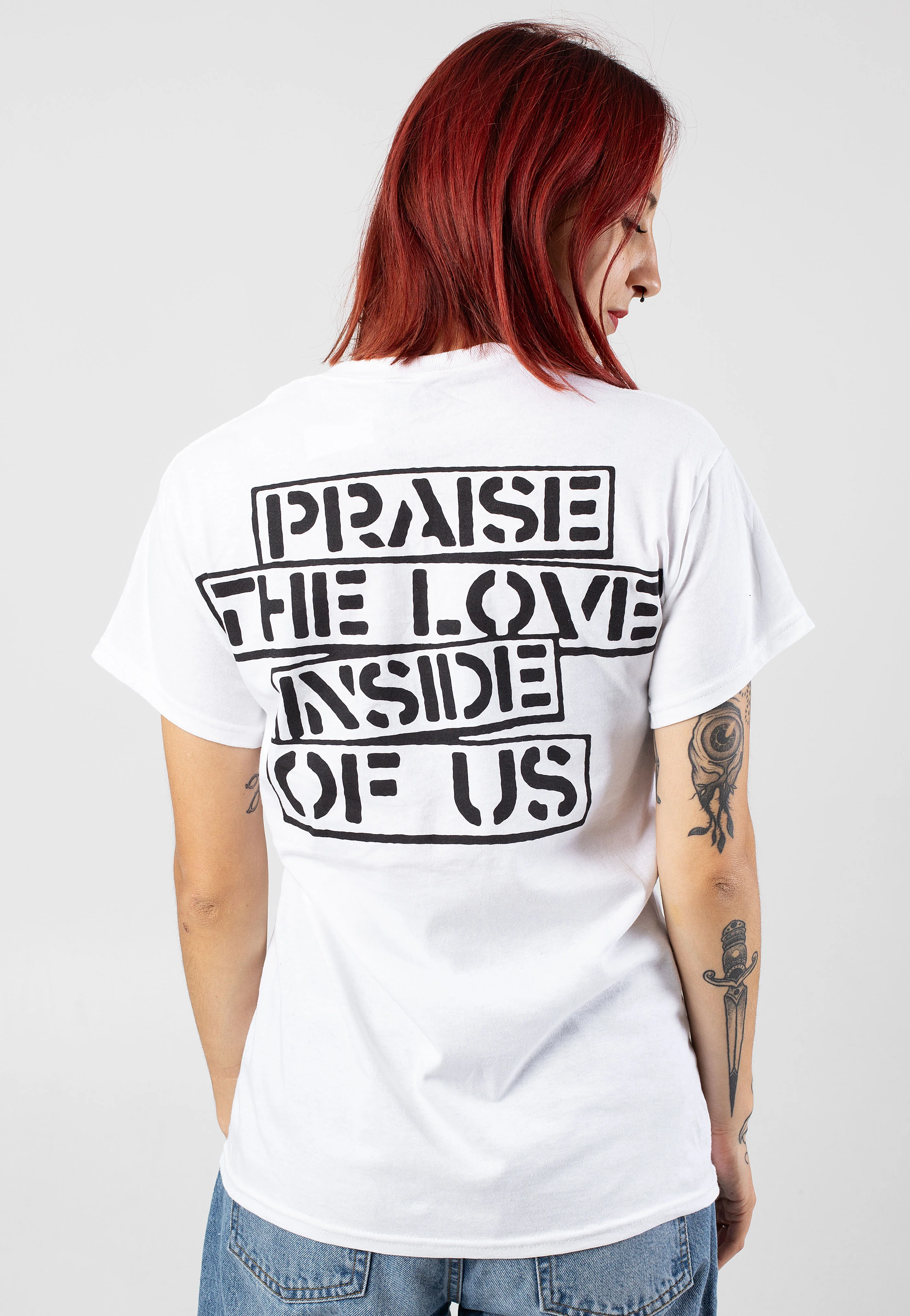 While She Sleeps - Praise The Love White - T-Shirt - Image 6