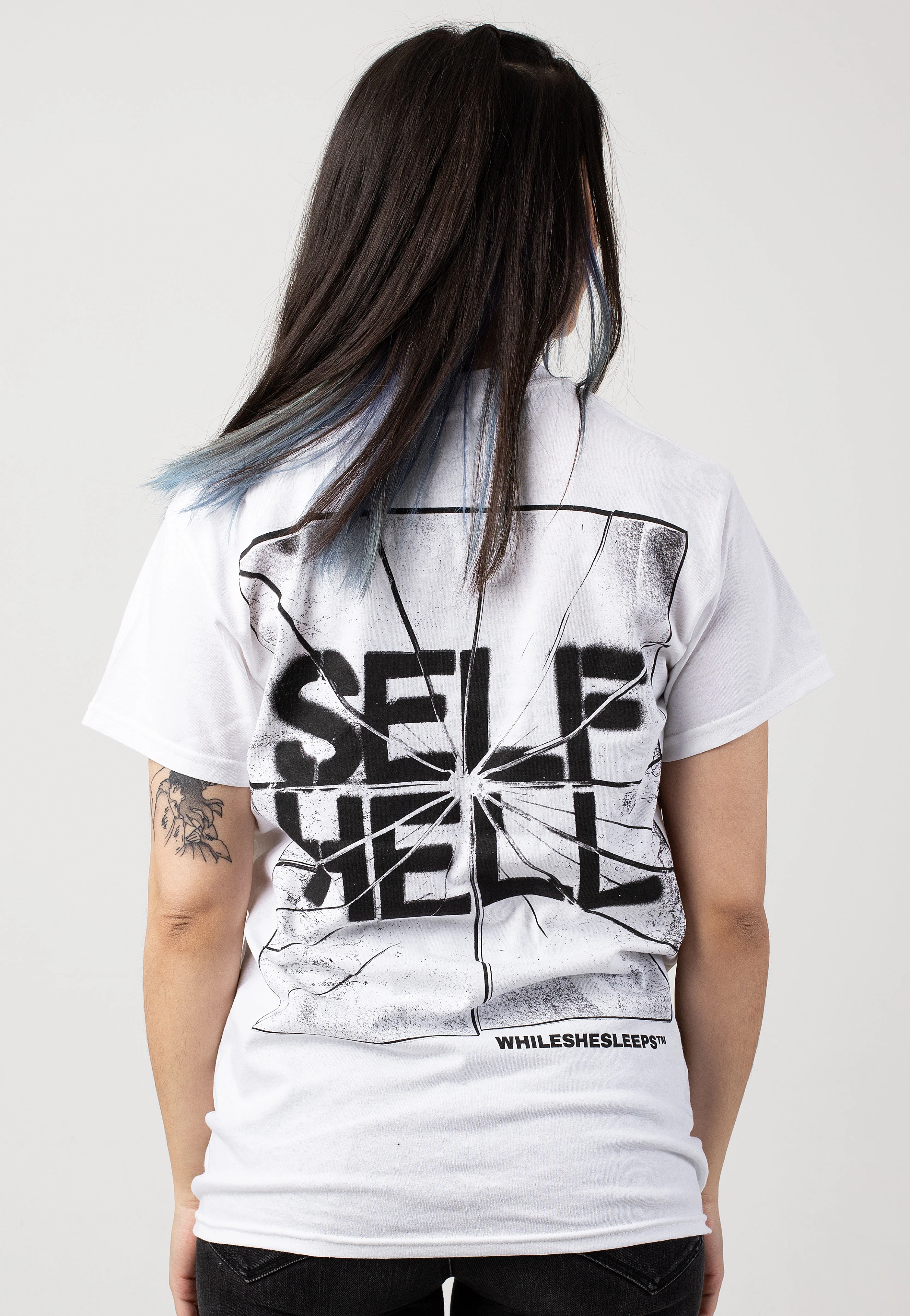 While She Sleeps - Self Hell Smash White - T-Shirt - Image 6