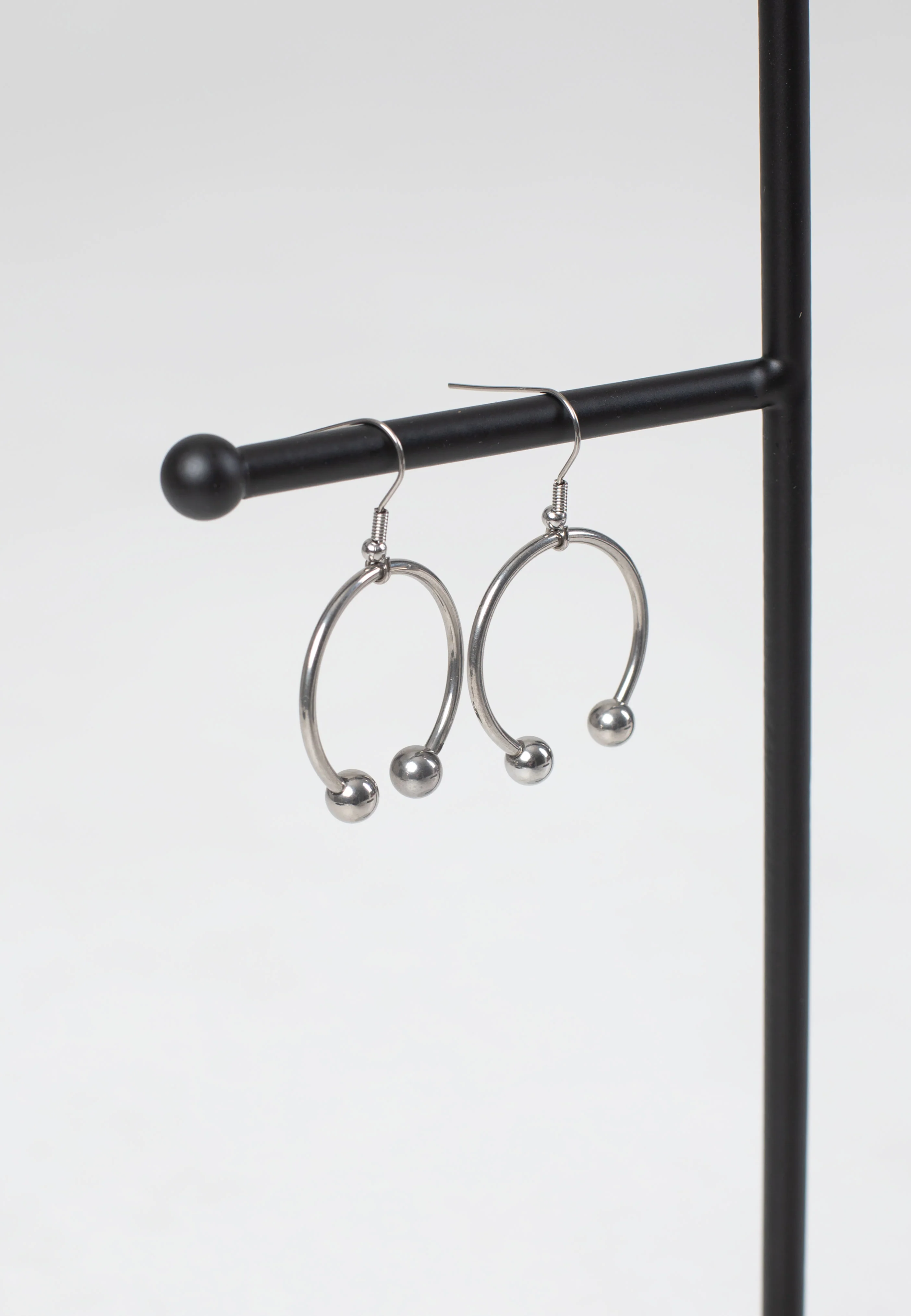 Wildcat - Circular Barbell Silver - Earrings - Image 3
