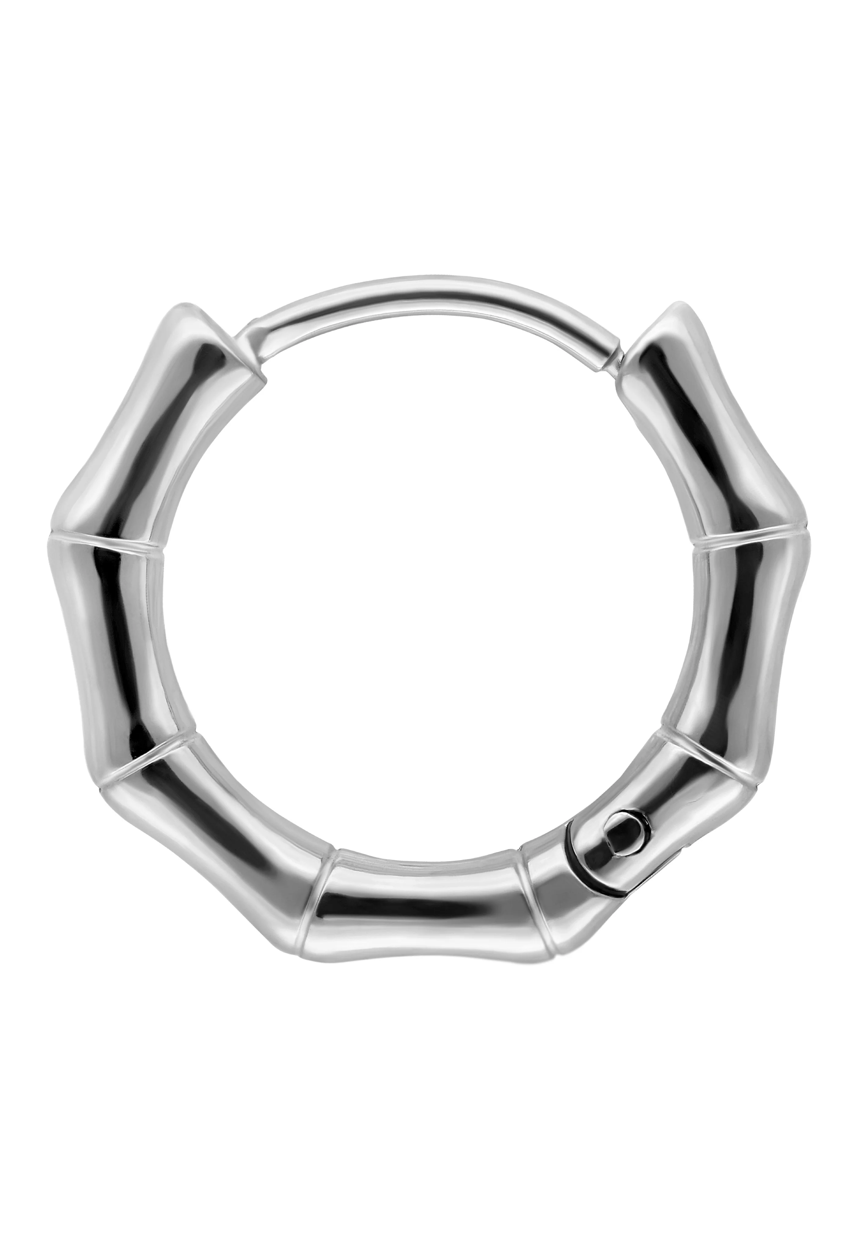 Wildcat - Little Basic Bamboo Hoops Pairs 10 mm Silver - Earrings - Image 7