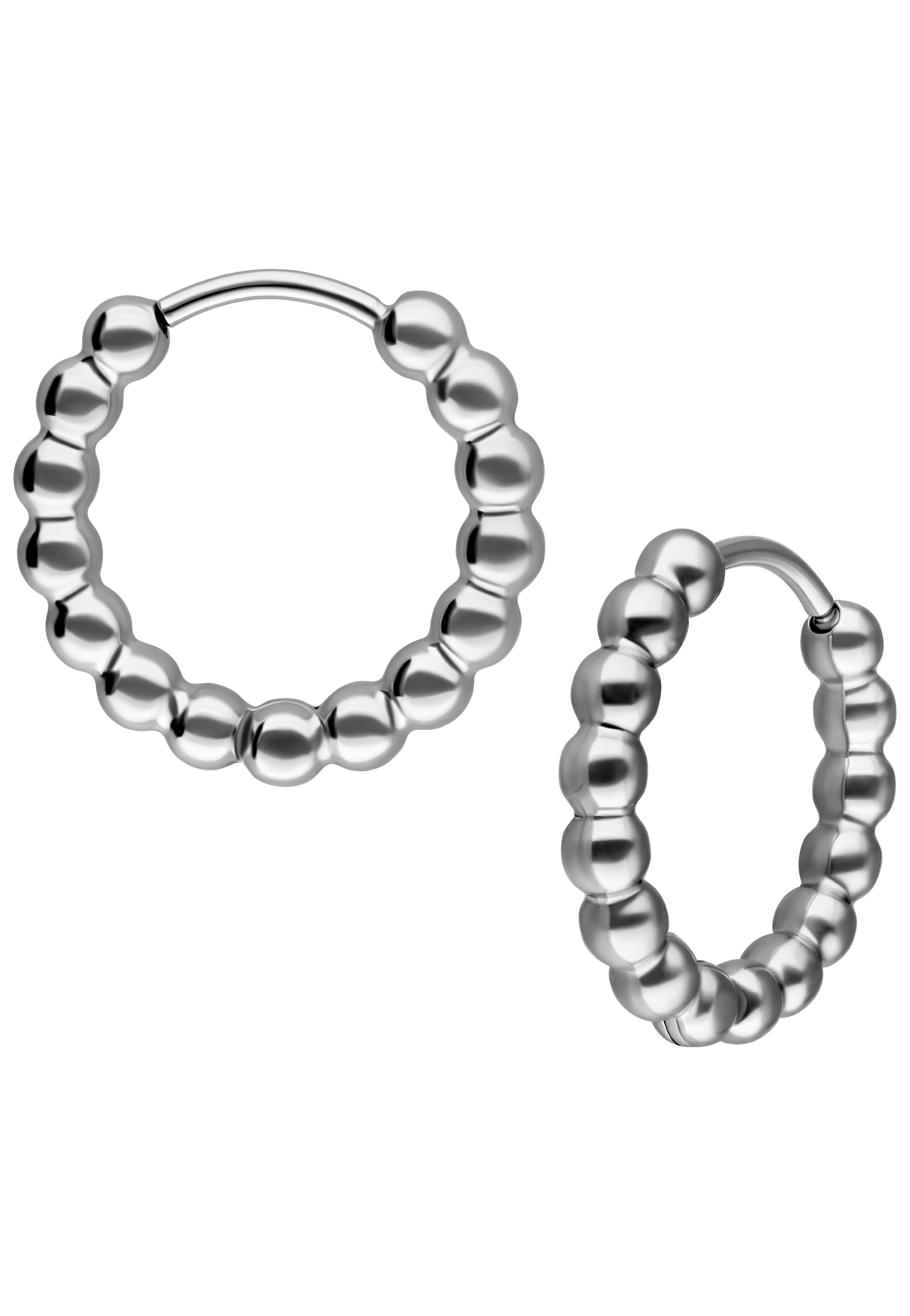Wildcat - Little Basic Bubble Hoops Pairs 10 mm Silver - Earrings - Image 6