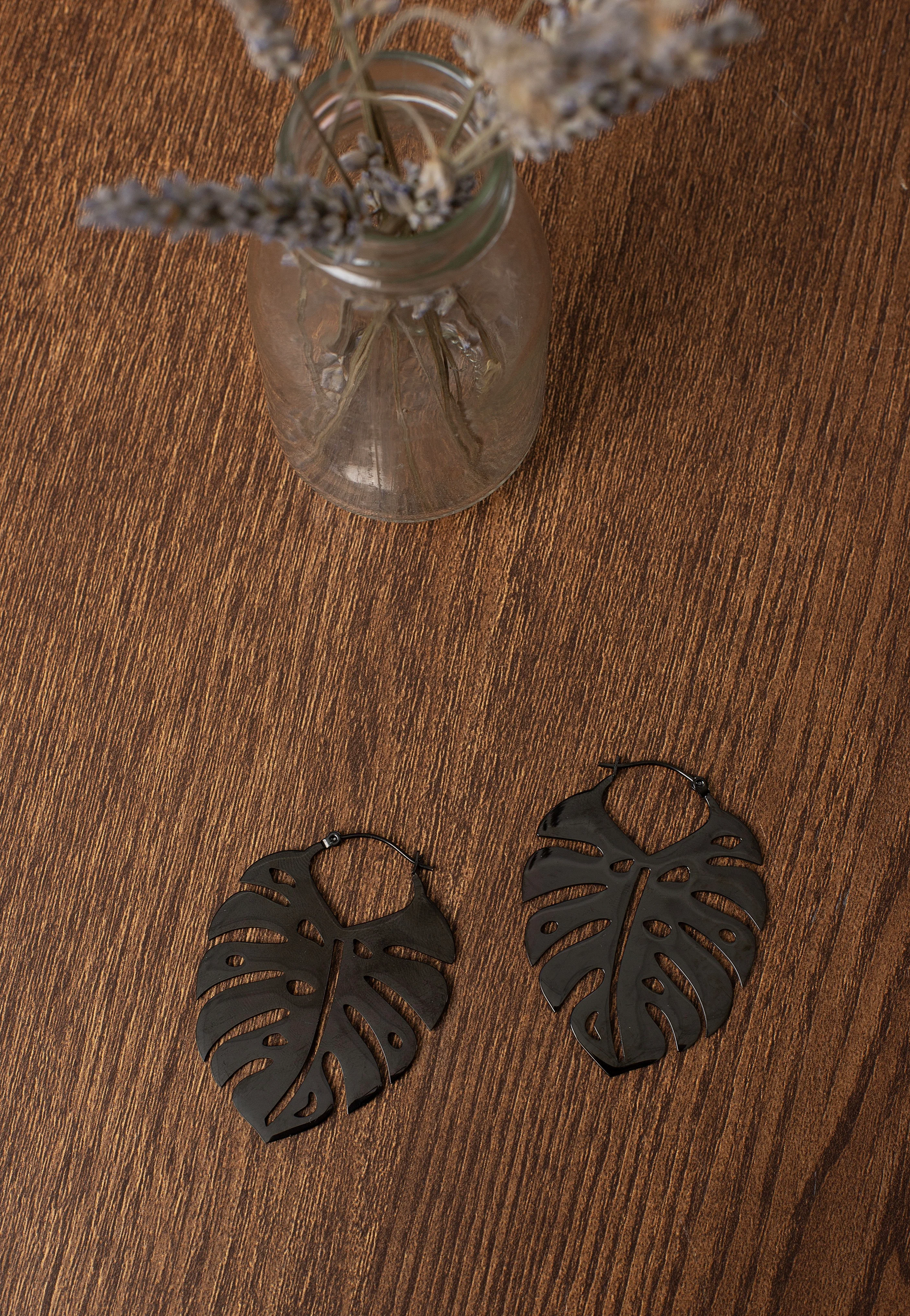 Wildcat - Monstera Leaf - Earrings - Image 9