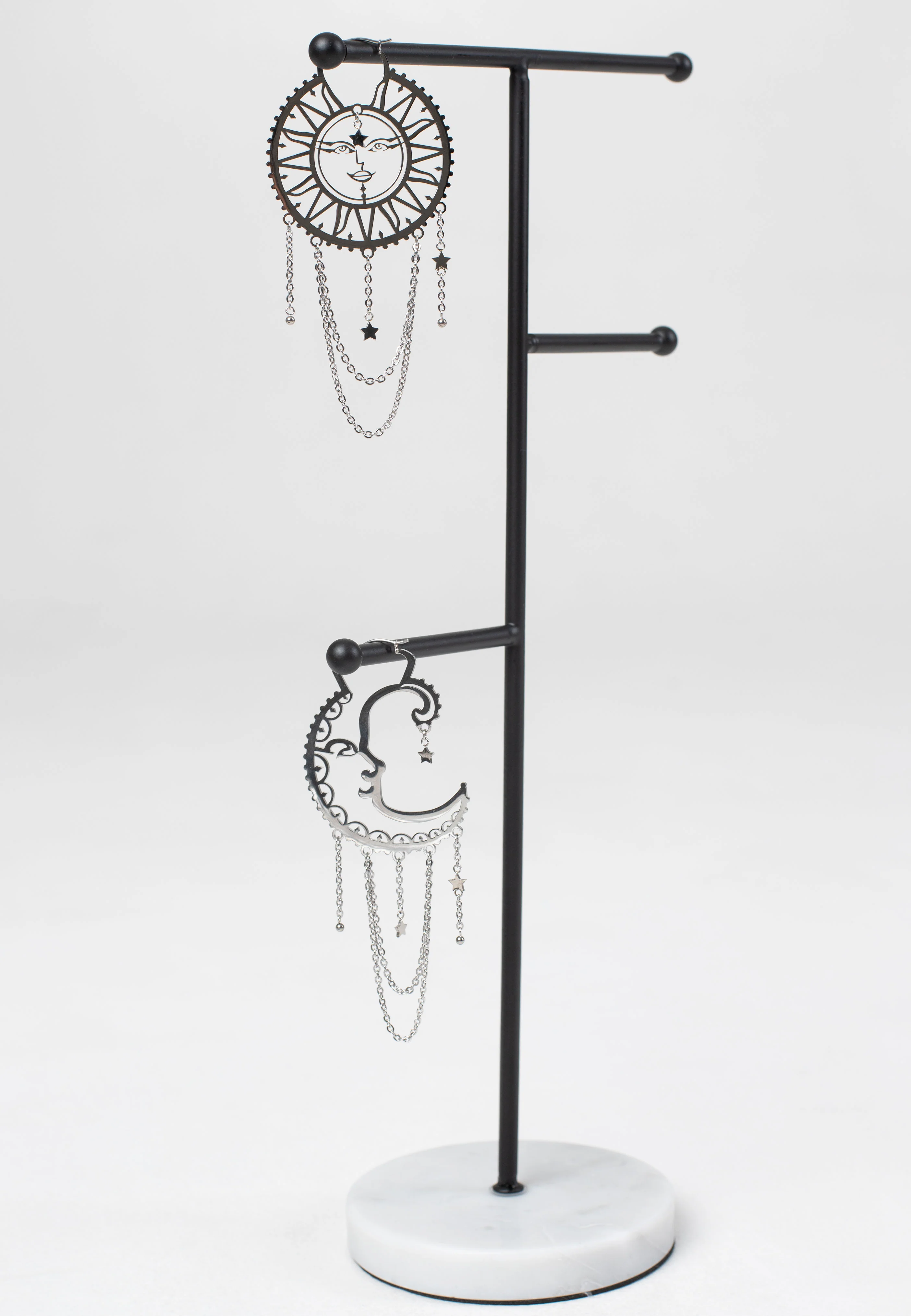 Wildcat - Oldschool Sun Moon Silver - Earrings