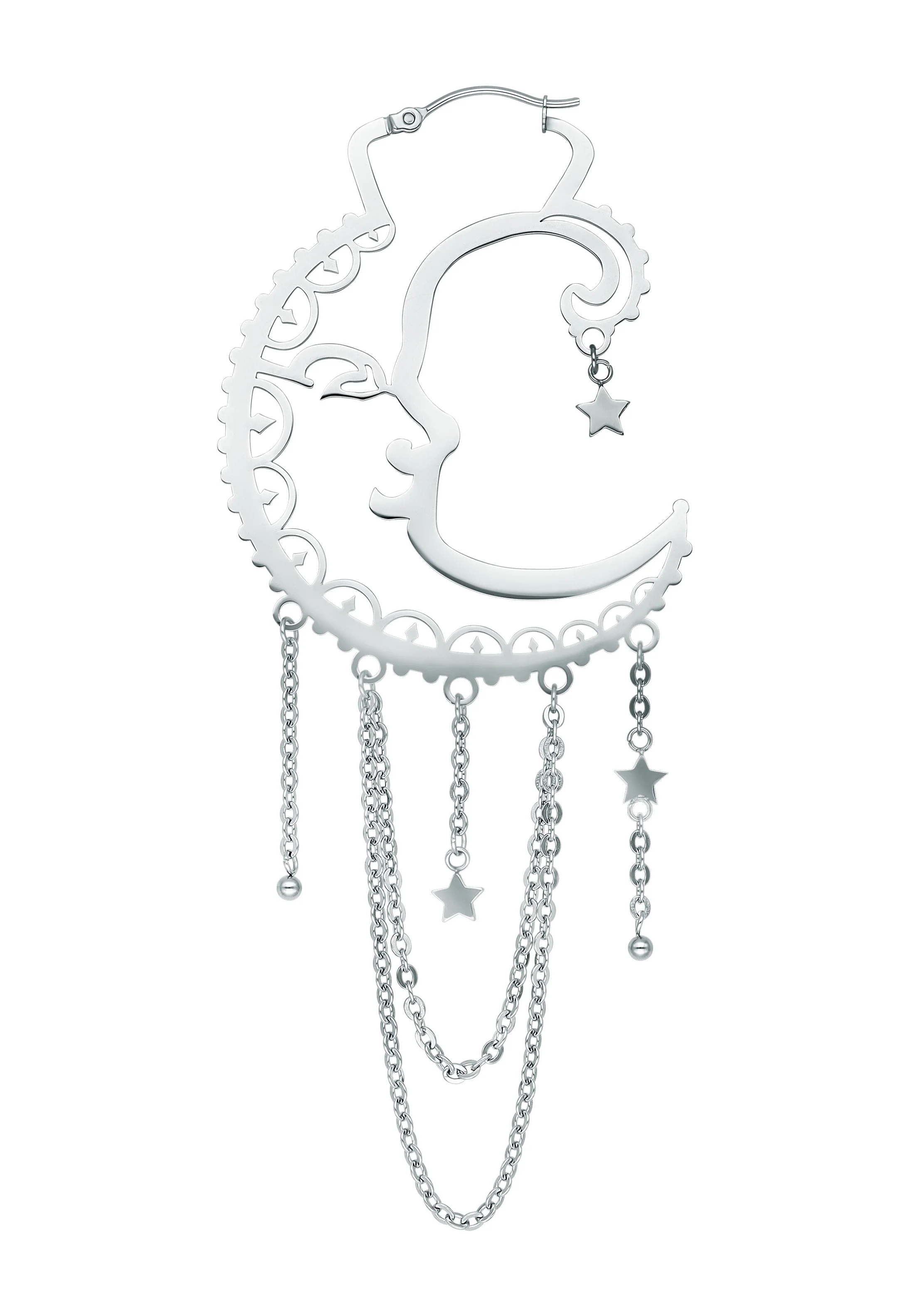 Wildcat - Oldschool Sun Moon Silver - Earrings - Image 10