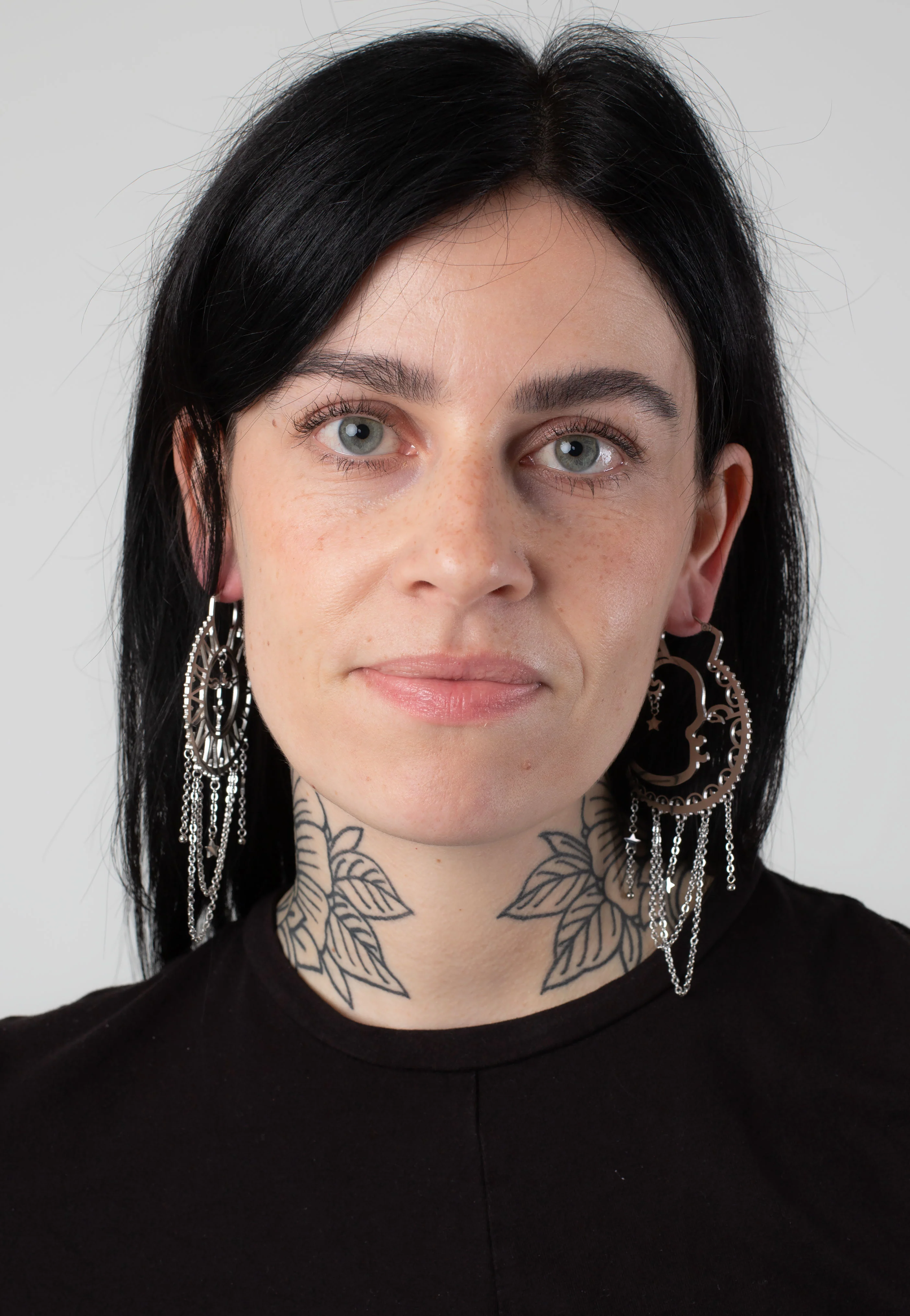 Wildcat - Oldschool Sun Moon Silver - Earrings - Image 6