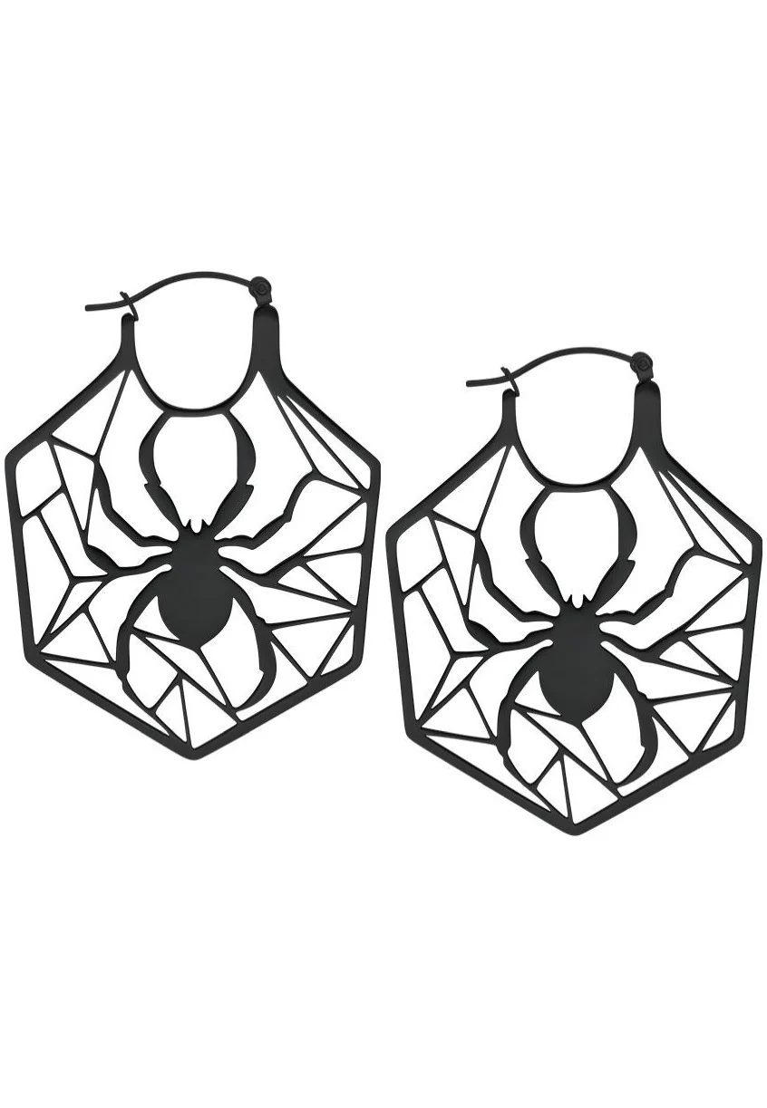 Wildcat - Spiderweb Black - Earrings - Image 4