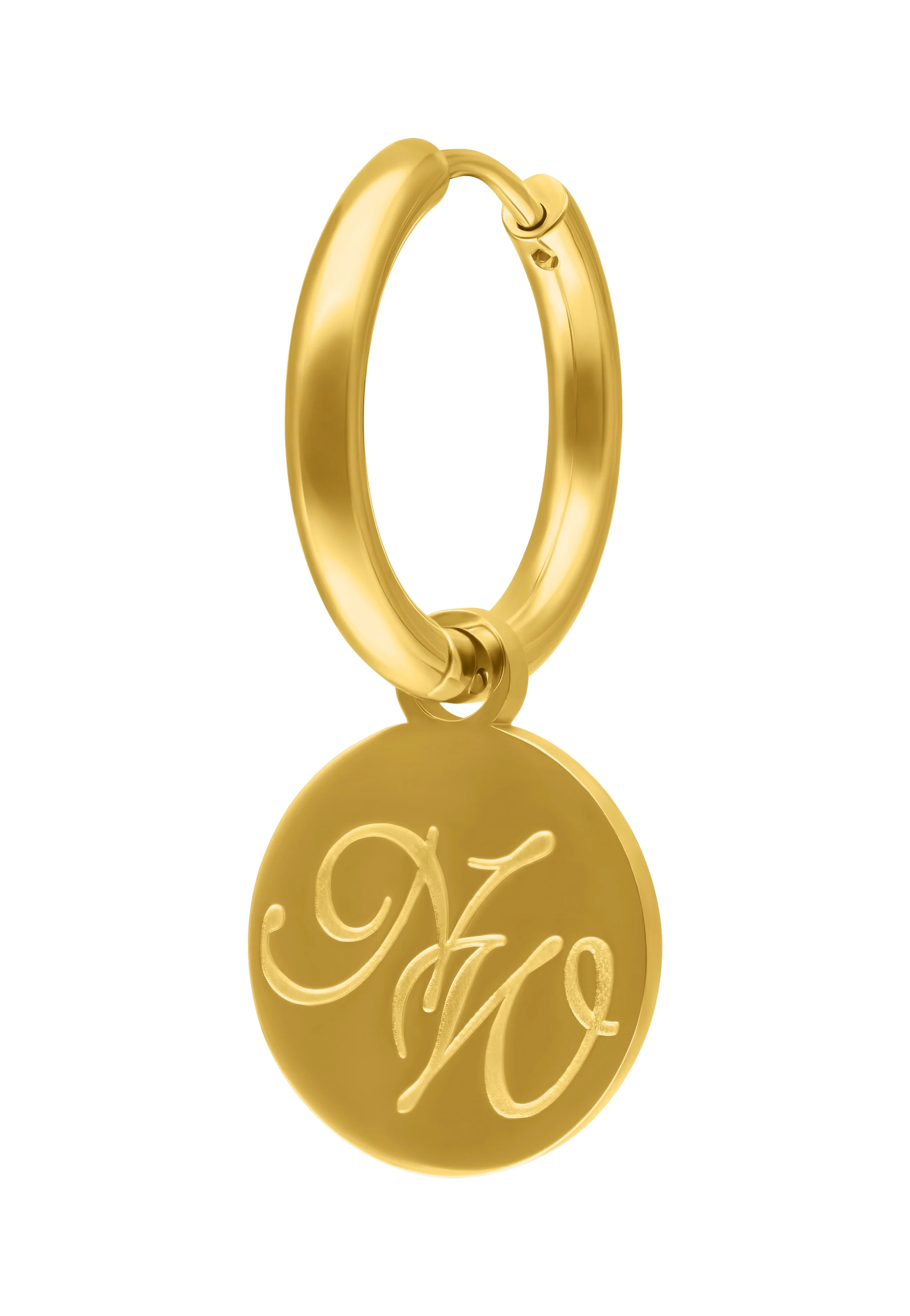 Wildcat x Nightwish - Little Hoops Coin Logo Gold - Earrings - Image 5