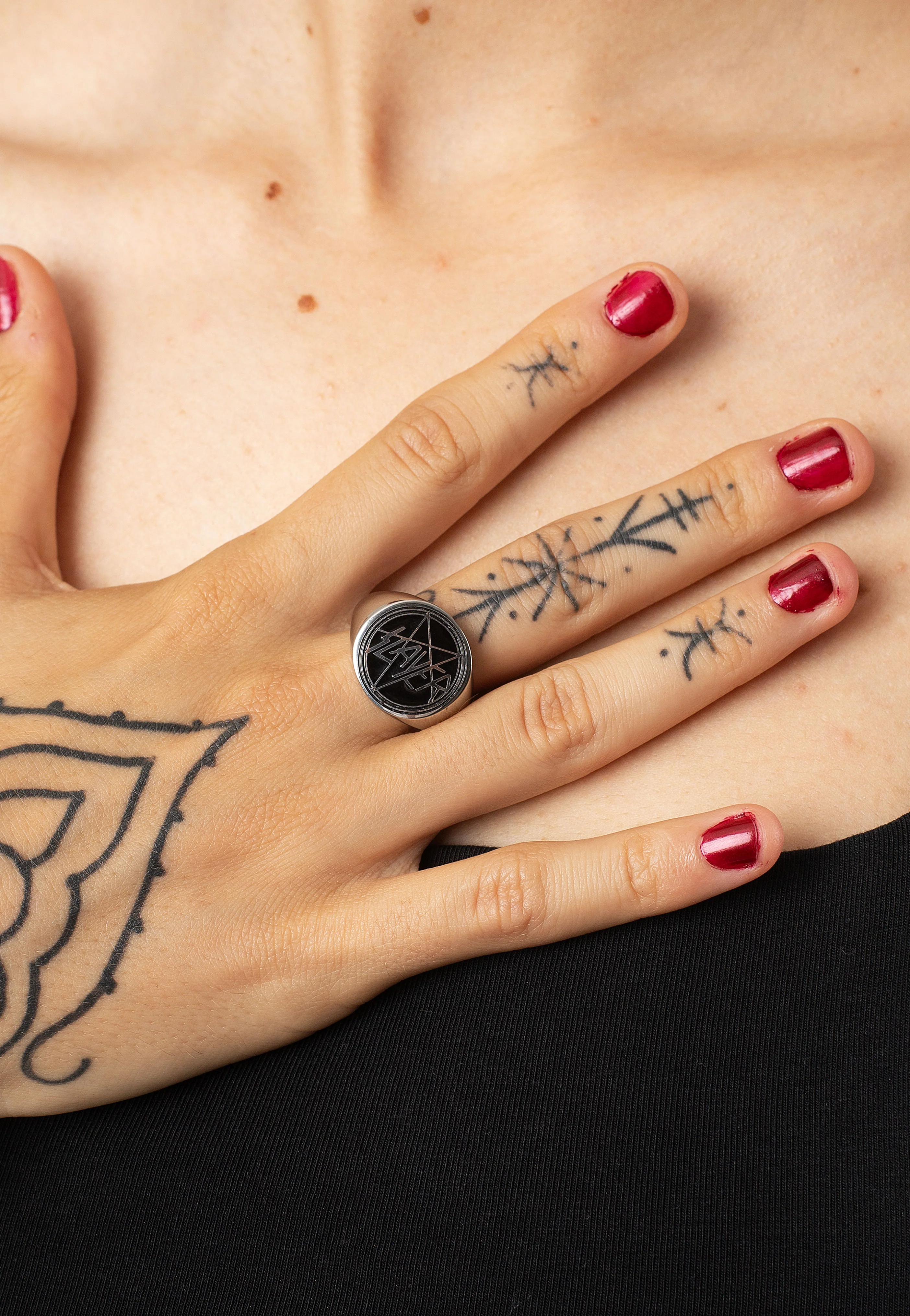 Wildcat x Slayer - Enamel Signet - Ring - Image 3