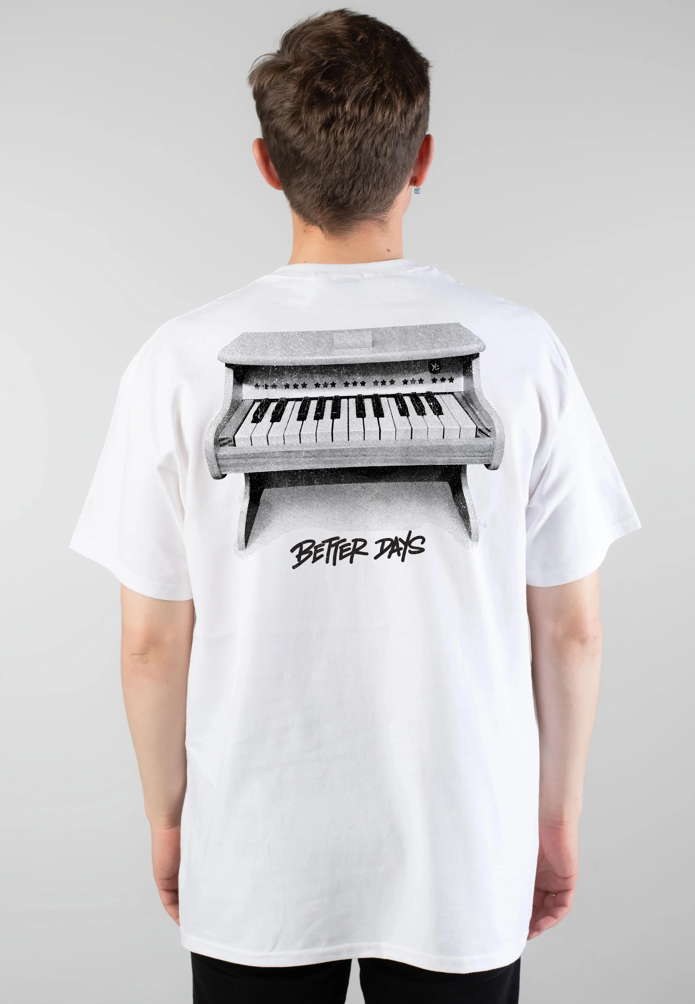 Yellowcard - Better Days Piano White T-Shirt - Colored Vinyl Special Pack - Image 3