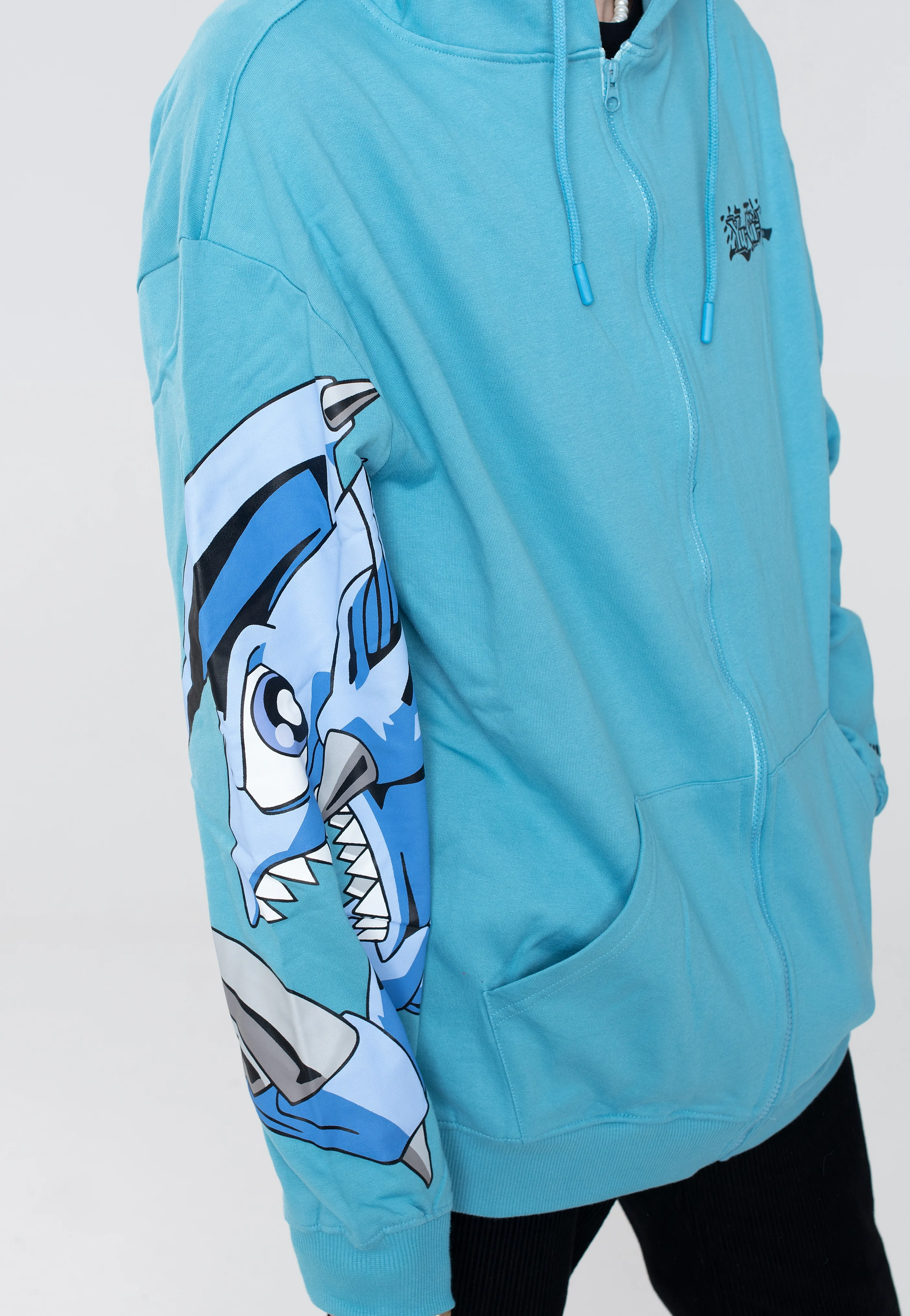 Yu Gi Oh! - Blue-Eyes Toon Dragon Light Blue - Zipper - Image 4